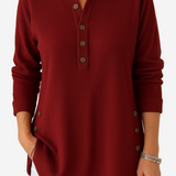 Kylie – Long Sleeve Solid Knit Sweater