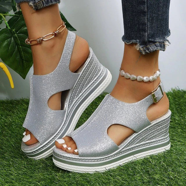 Luna - Relaxed Wedge Sandals