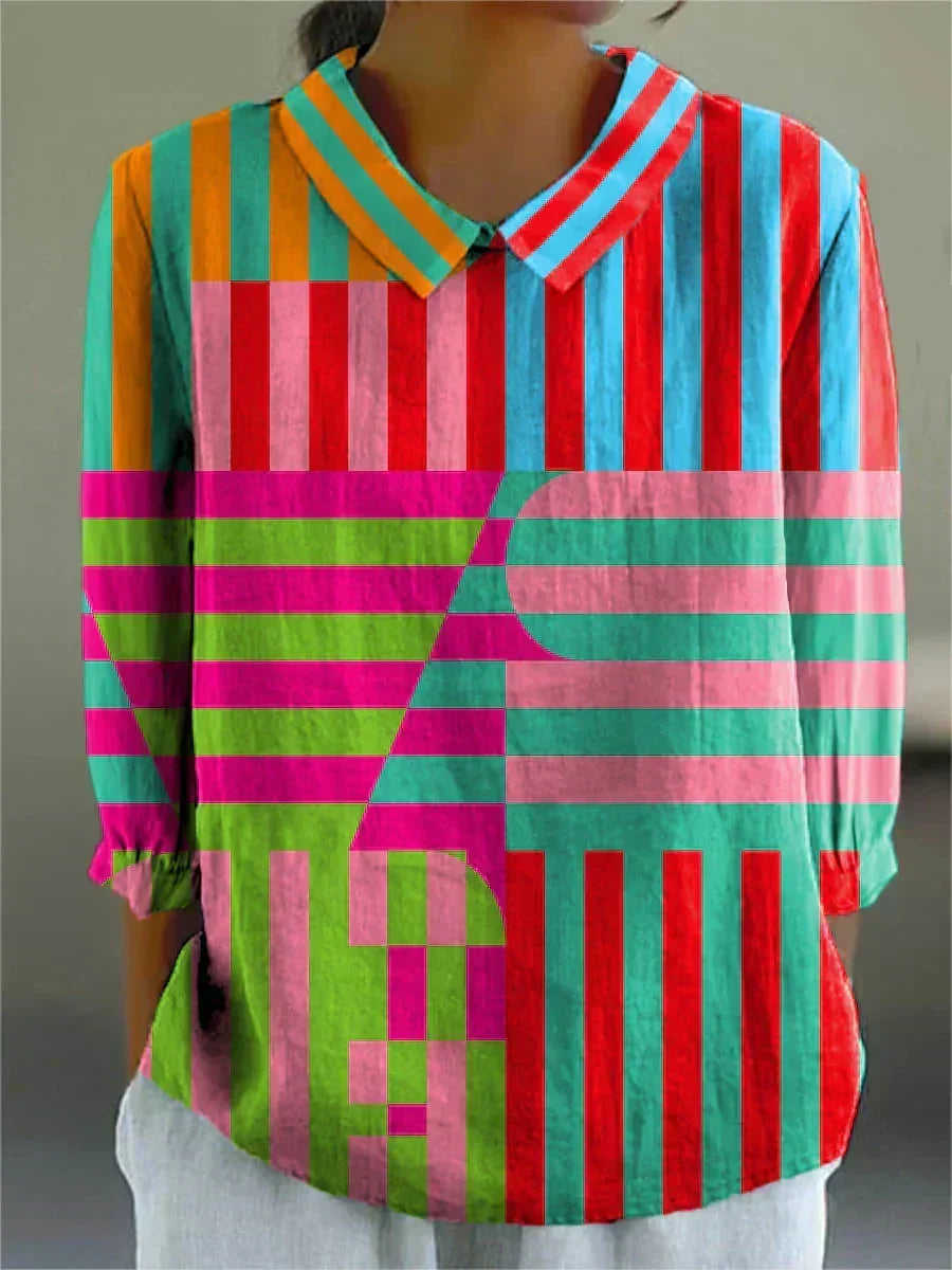 Morgan - Geometric Colourplay Blouse