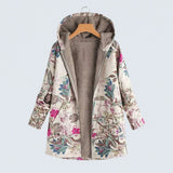 Madelyn - Floral Fleece Jacket