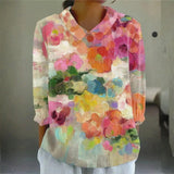 Rachel - Floral Watercolor Blouse