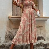 Isabella - Off Shoulder Midi Dress