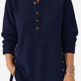 Kylie – Long Sleeve Solid Knit Sweater