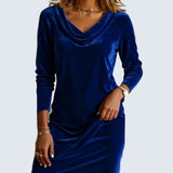Mackenzie - Loose Fitting Velvet Dress