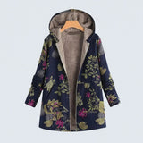 Madelyn - Floral Fleece Jacket