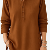 Kylie – Long Sleeve Solid Knit Sweater