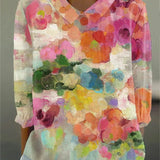 Rachel - Floral Watercolor Blouse
