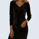 Mackenzie - Loose Fitting Velvet Dress