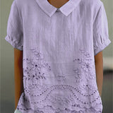 Jade - Embroidered Floral Blouse