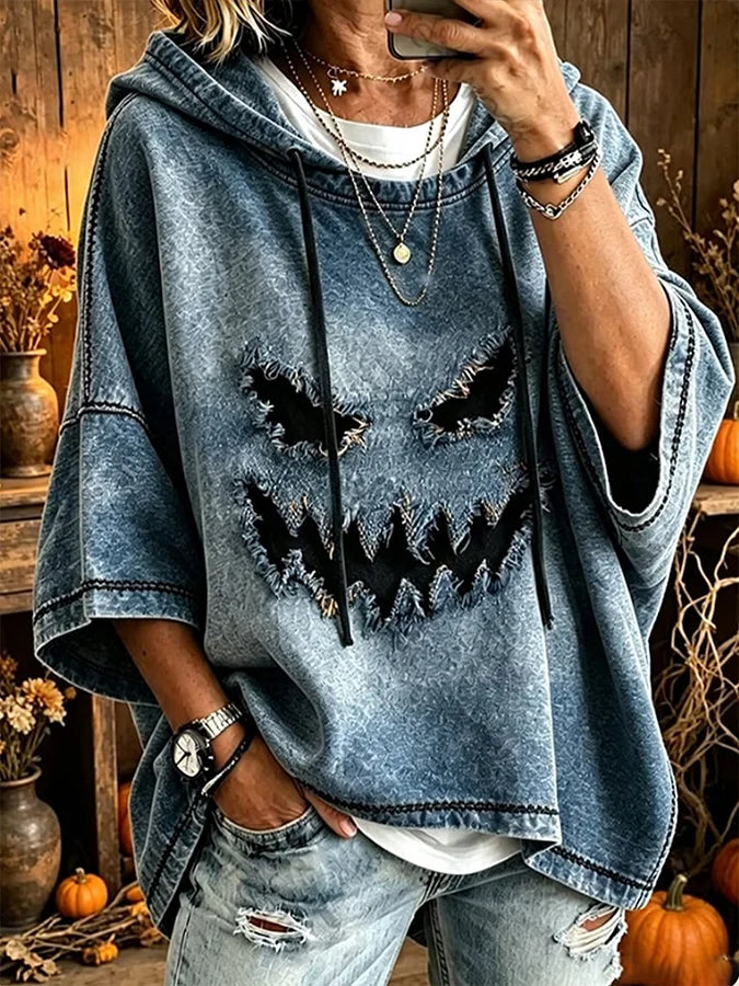 Ingrid | Halloween-Inspired Hoodie Half Sleeve Hoodie