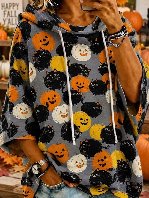 Irene | Halloween-Inspired Hoodie Half Sleeve Hoodie