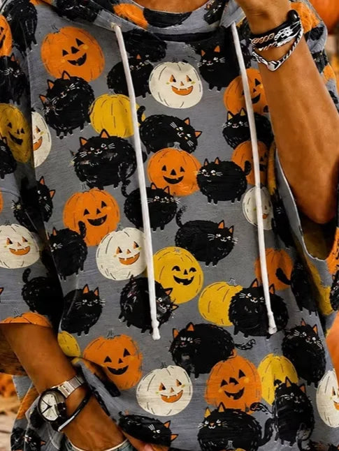 Irene | Halloween-Inspired Hoodie Half Sleeve Hoodie