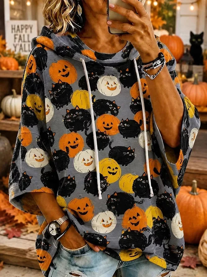 Irene | Halloween-Inspired Hoodie Half Sleeve Hoodie