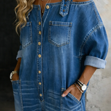 Valerie - Off Shoulder Denim Jumpsuit