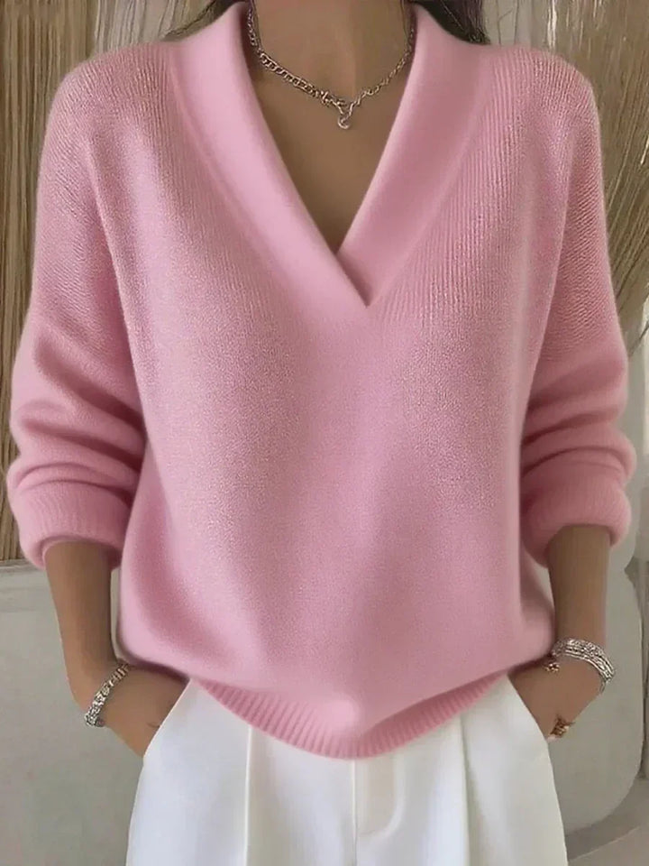 Linda | Relaxed V-Neck Sweater