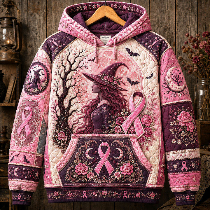 Pink Ribbon Witch Hoodie
