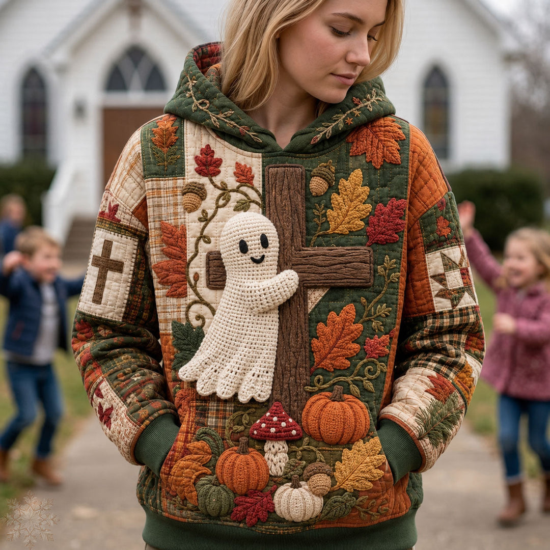 Autumn Cross and Ghost Hoodie
