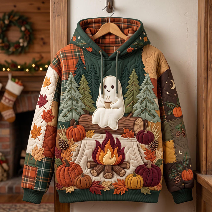 Cozy Autumn Ghost Hoodie