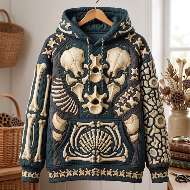 Spooky Skull and Bones Hoodie