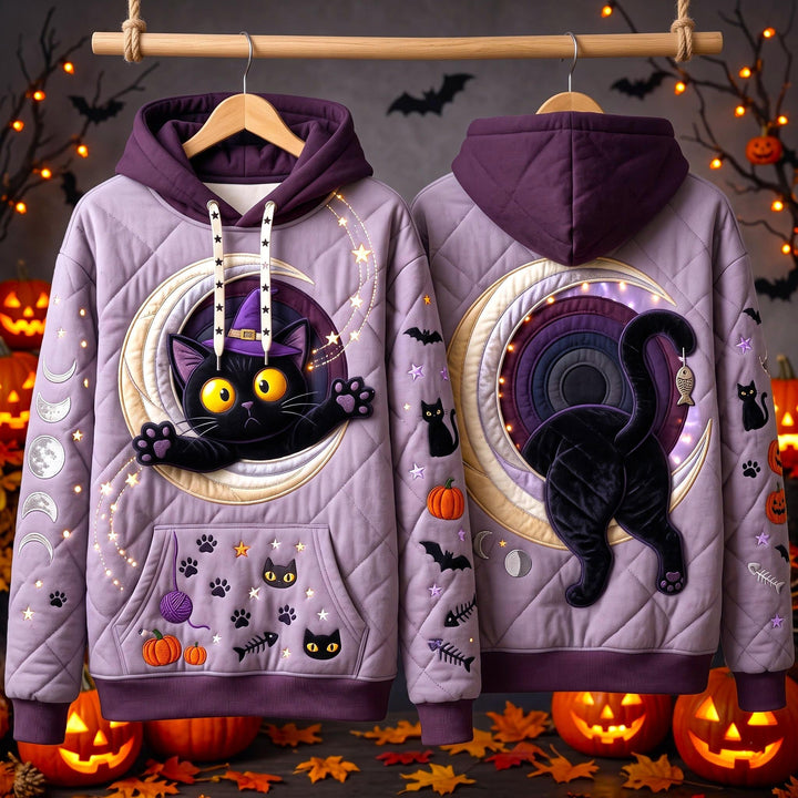 Spooky Moonlit Cat Hoodie
