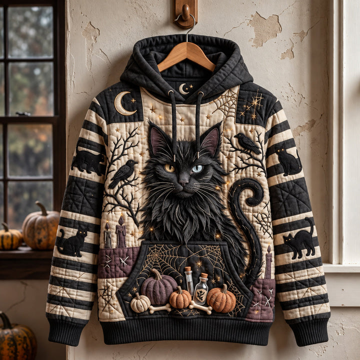 Midnight Black Cat Hoodie