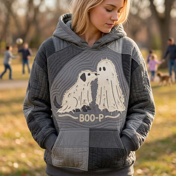 Playful Ghost Dog Hoodie