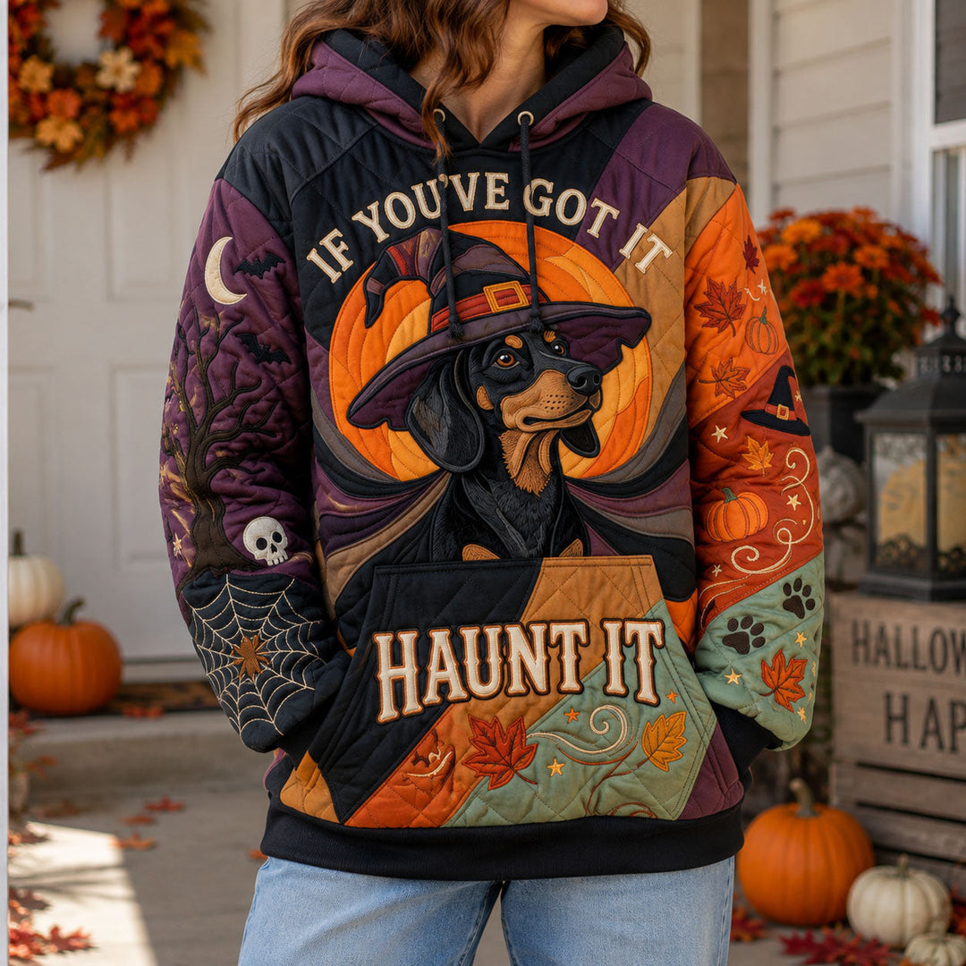 Witchy Dachshund Night Hoodie