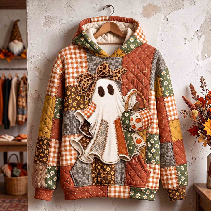 Cozy Pumpkin Ghost Hoodie
