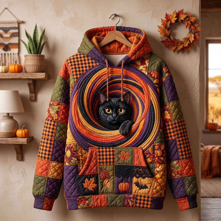 Autumn Midnight Cat Hoodie