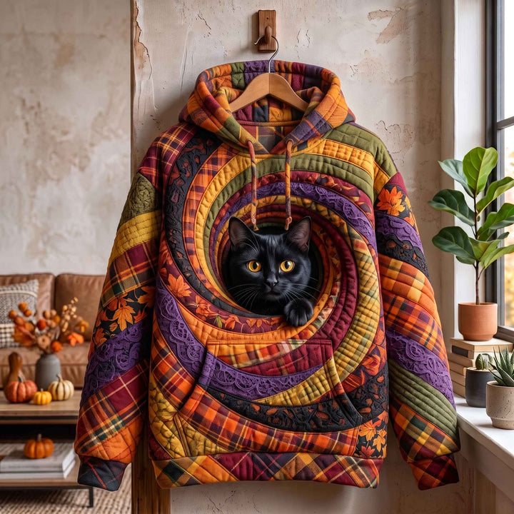 Autumn Midnight Cat Hoodie