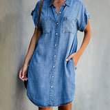 Sophia - Button-Up Shirt Dress