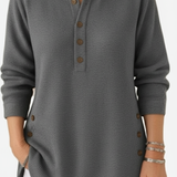 Kylie – Long Sleeve Solid Knit Sweater