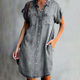 Sophia - Button-Up Shirt Dress