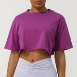 ALYSSA - Women Relaxed Fit Crop Tee