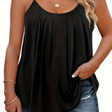 JANINE - Women Lightweight Spaghetti Strap Fit Summer Top
