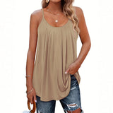 JANINE - Women Lightweight Spaghetti Strap Fit Summer Top