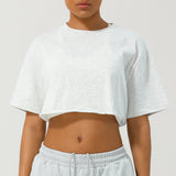 ALYSSA - Women Relaxed Fit Crop Tee