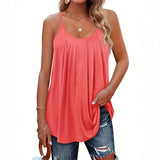 JANINE - Women Lightweight Spaghetti Strap Fit Summer Top