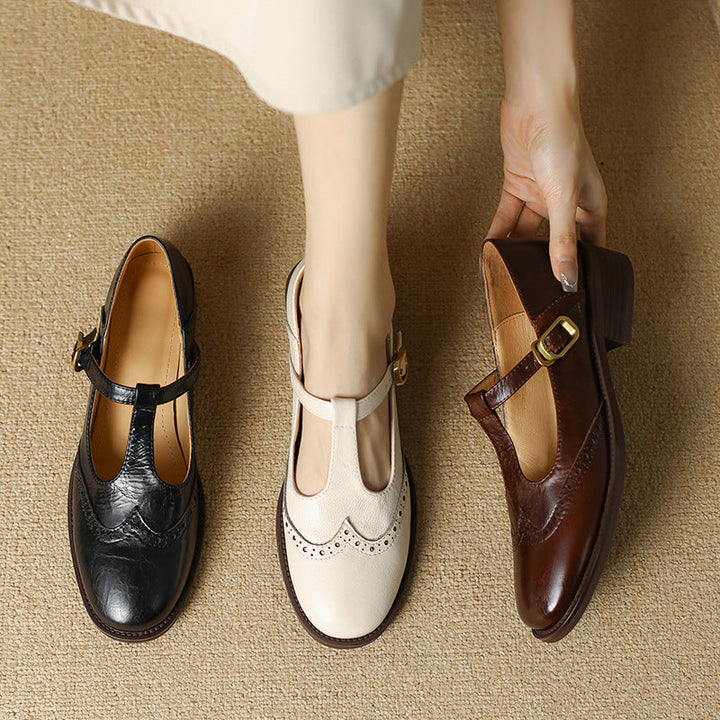 Amelie – Classic Women's Strap Shoes