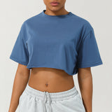 ALYSSA - Women Relaxed Fit Crop Tee