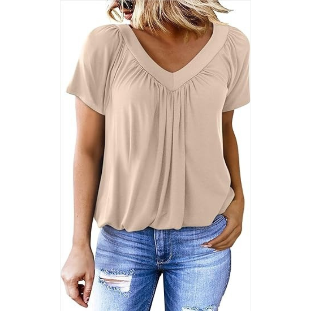 AMARA - Women Casual V-Neck Top