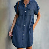 Sophia - Button-Up Shirt Dress