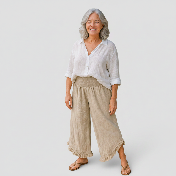 Josie - Cotton Linen Pants