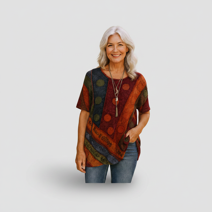 Nora - Boho Drape Top