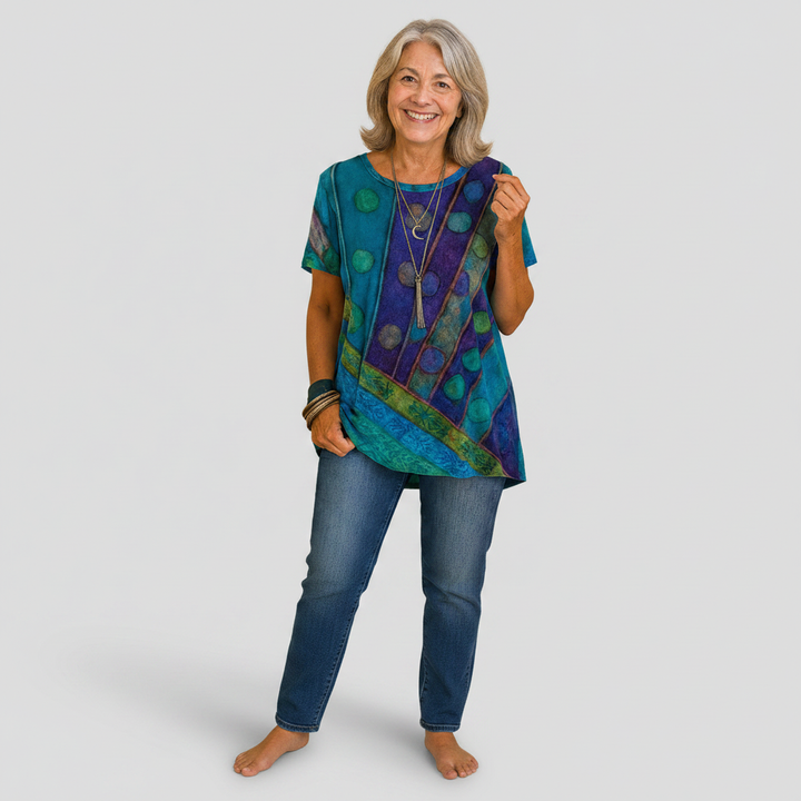 Nora - Boho Drape Top