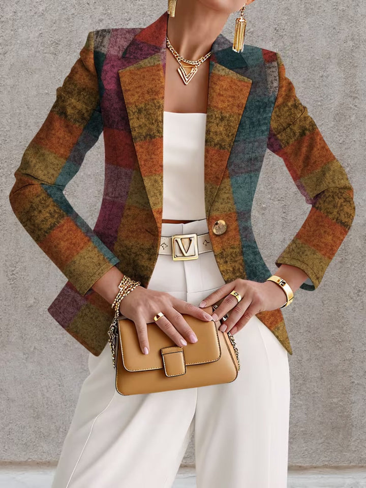 Emily | Women's Fall Plaid Blazer