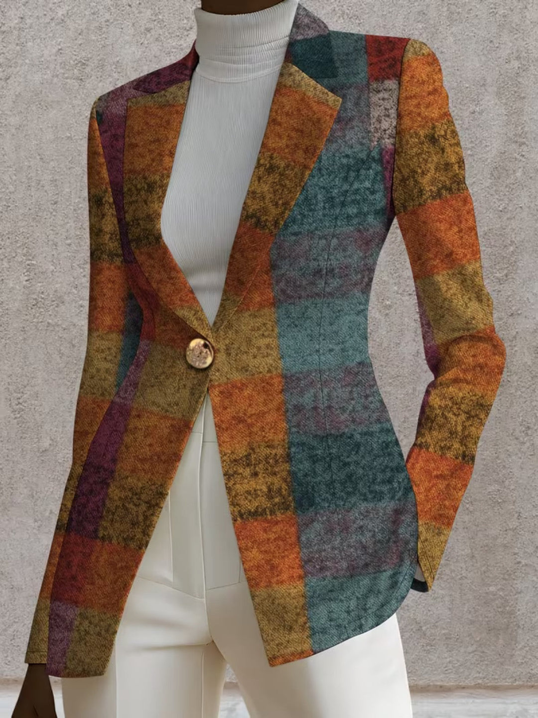 Emily | Women's Fall Plaid Blazer