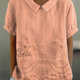 Jade - Embroidered Floral Blouse