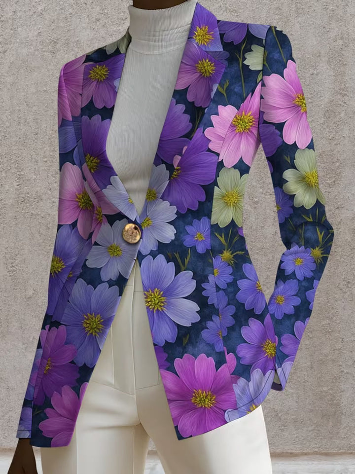 Brooklyn | Women's Purple Floral Blazer