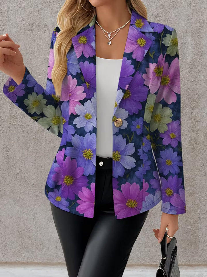 Brooklyn | Women's Purple Floral Blazer